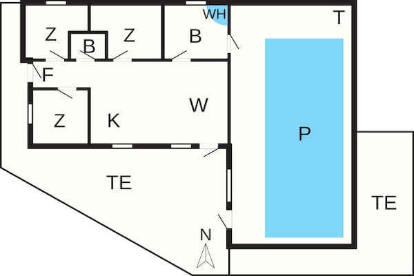 Foto van 6 persoons vakantie huis in Oksbøl-By Traum - Vakantiehuis in Oksbøl - FloorPlan