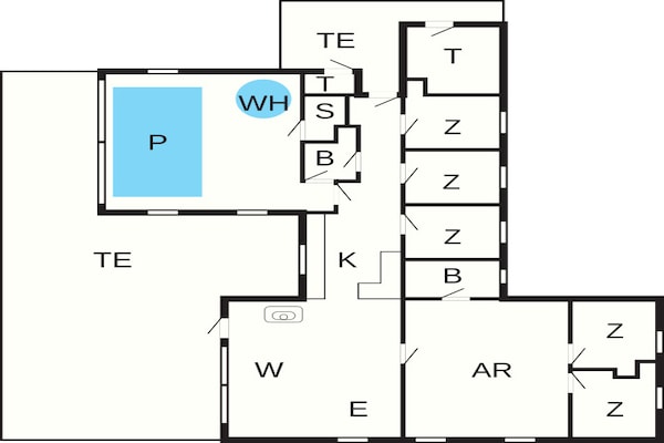 Foto van Luxe zwembadvilla in Marielyst - Vakantiehuis in Idestrup - FloorPlan