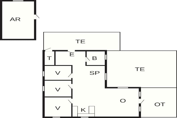 Foto van 6 persoons vakantie huis in Hjørring-By Traum - Vakantiehuis in Hjørring - FloorPlan
