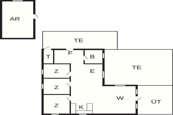 Foto van 6 persoons vakantie huis in Hjørring-By Traum - Vakantiehuis in Hjørring - FloorPlan