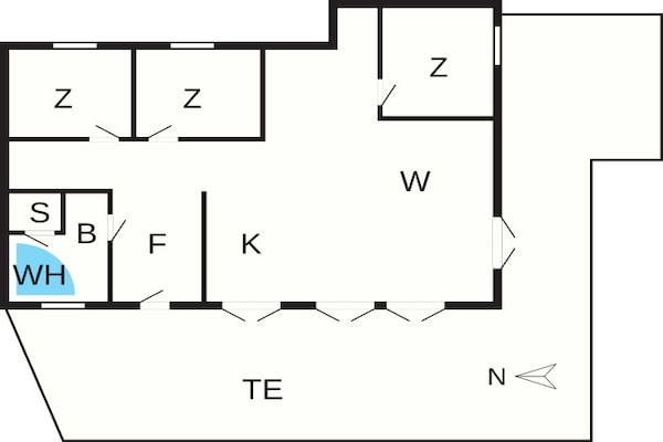 Foto van 6 persoons vakantie huis in Strandby-By Traum - Vakantiehuis in Strandby - FloorPlan