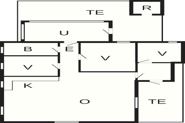 Foto van Verblijf aan het strand in Lakolk - Vakantiehuis in Rømø - FloorPlan