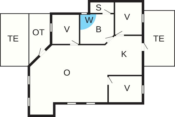 Foto van 6 persoons vakantie huis in Hadsund-By Traum - Vakantiehuis in Hadsund - FloorPlan