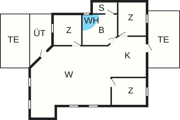 Foto van 6 persoons vakantie huis in Hadsund-By Traum - Vakantiehuis in Hadsund - FloorPlan