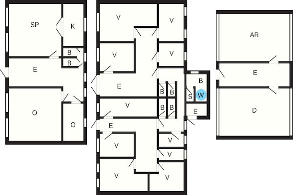 Foto van 26 persoons vakantie huis in Roslev-By Traum - Vakantiehuis in Roslev - FloorPlan
