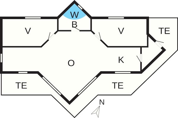Foto van 6 persoons vakantie huis in Vestervig-By Traum - Vakantiehuis in Vestervig - FloorPlan