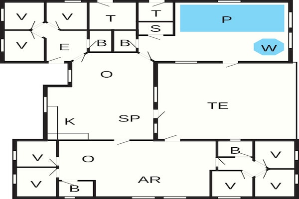 Foto van Verblijf in een gezellige villa met zwembad. - Vakantiehuis in Frederiksværk - FloorPlan