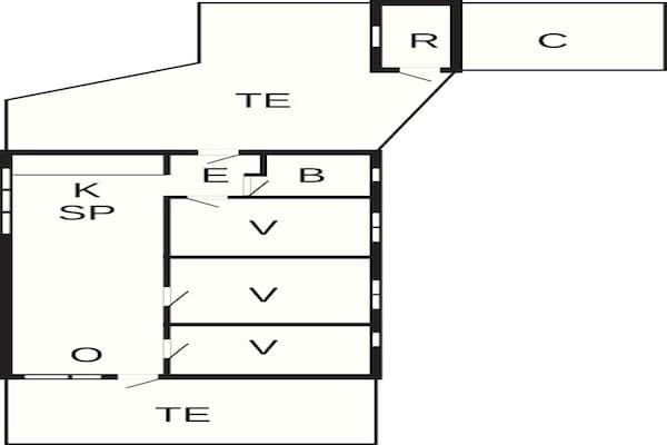 Foto van 6 persoons vakantie huis in Saltum-By Traum - Vakantiehuis in Saltum - FloorPlan
