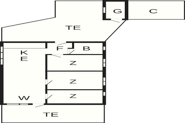 Foto van 6 persoons vakantie huis in Saltum-By Traum - Vakantiehuis in Saltum - FloorPlan