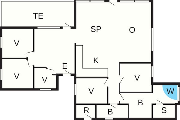 Foto van 12 persoons vakantie huis in Hjørring-By Traum - Vakantiehuis in Hjørring - FloorPlan