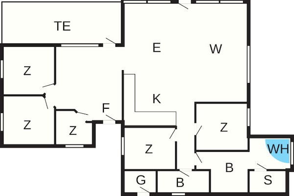 Foto van 12 persoons vakantie huis in Hjørring-By Traum - Vakantiehuis in Hjørring - FloorPlan