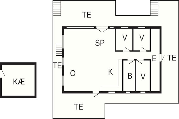 Foto van 6 persoons vakantie huis in Hejls - Vakantiehuis in Hejls - FloorPlan