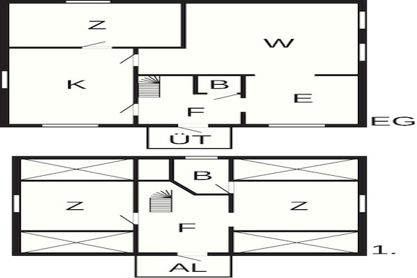 Foto van 6 persoons vakantie huis in Berga - Vakantiehuis in Berga - FloorPlan