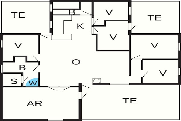 Foto van Luxe Spa Retreat aan Zee - Vakantiehuis in Harboøre - FloorPlan