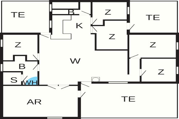 Foto van Luxe Spa Retreat aan Zee - Vakantiehuis in Harboøre - FloorPlan
