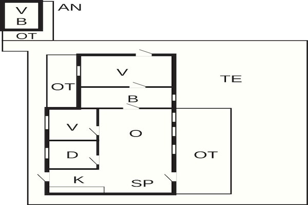 Foto van 6 persoons vakantie huis in Ansager-By Traum - Vakantiehuis in Ansager - FloorPlan
