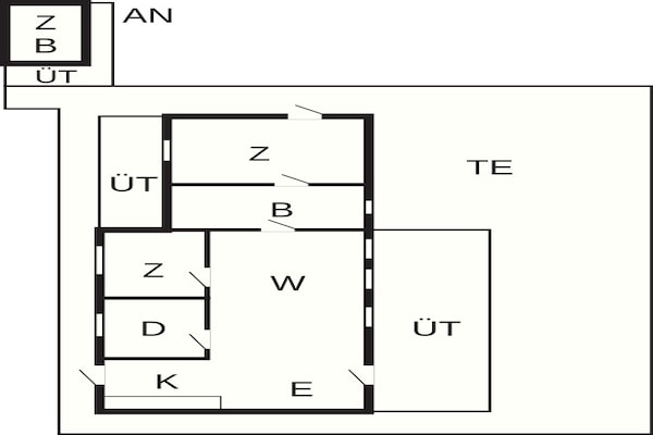 Foto van 6 persoons vakantie huis in Ansager-By Traum - Vakantiehuis in Ansager - FloorPlan