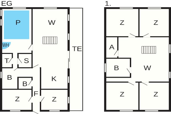 Foto van Luxe vakantieverblijf met zwembad - Vakantiehuis in Rømø - FloorPlan