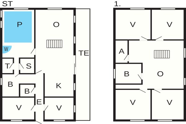 Foto van Luxe vakantieverblijf met zwembad - Vakantiehuis in Rømø - FloorPlan