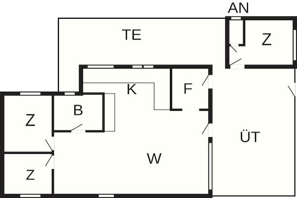 Foto van 6 persoons vakantie huis in Hals-By Traum - Vakantiehuis in Hals - FloorPlan