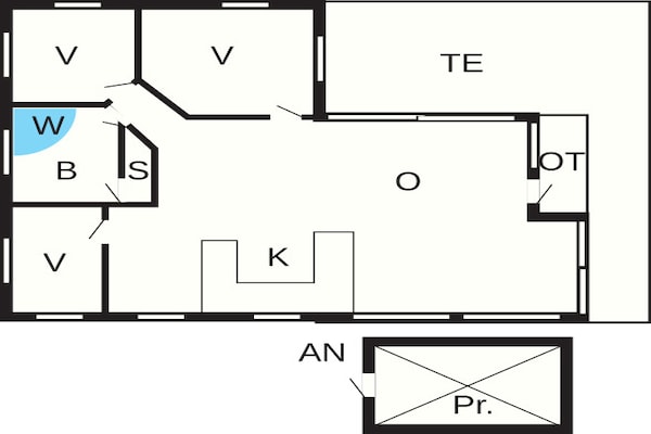 Foto van Bosretraite in Bork Havn - Vakantiehuis in Hemmet - FloorPlan