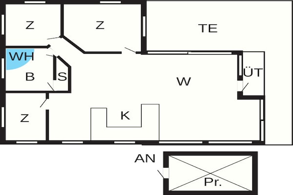 Foto van Bosretraite in Bork Havn - Vakantiehuis in Hemmet - FloorPlan