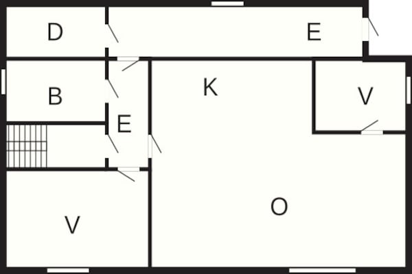 Foto van 7 persoons vakantie huis in BREIVIKBOTN - Vakantiehuis in Breivikbotn - FloorPlan