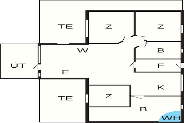 Foto van Vakantiehuis in Sydals met bubbelbad - Vakantiehuis in Sydals - FloorPlan