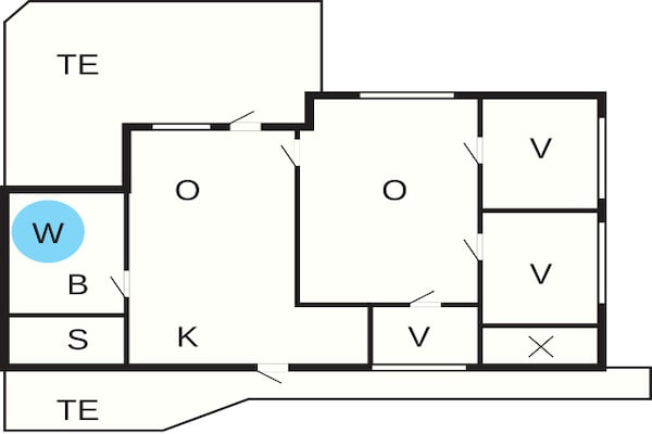 Foto van 6 persoons vakantie huis in Fanø-By Traum - Vakantiehuis in Fanø - FloorPlan