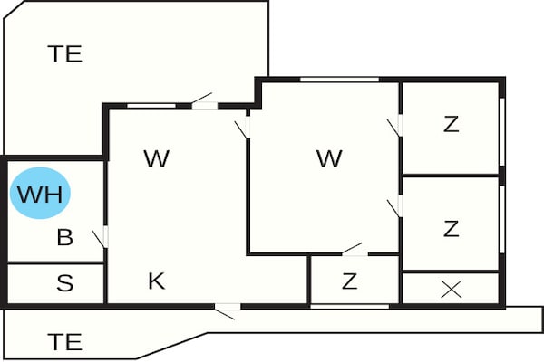 Foto van 6 persoons vakantie huis in Fanø-By Traum - Vakantiehuis in Fanø - FloorPlan