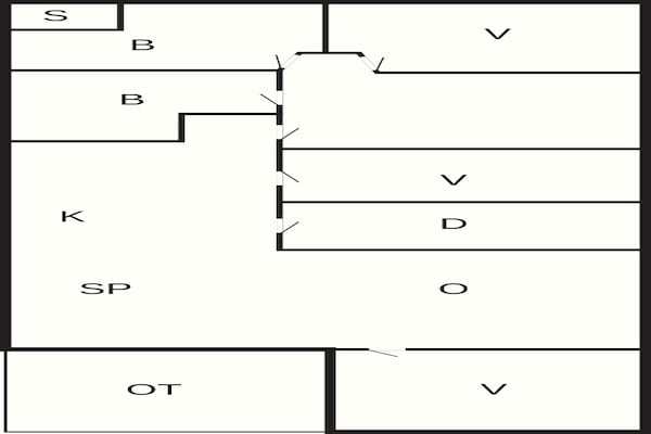 Foto van 6 persoons vakantie huis in Jerup - Vakantiehuis in Jerup - FloorPlan