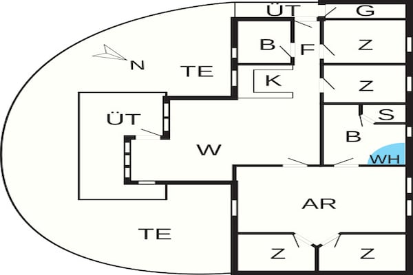 Foto van 12 persoons vakantie huis in Idestrup-By Traum - Vakantiehuis in Idestrup - FloorPlan