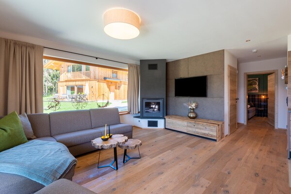 Foto van Mooi chalet in Wölting met natuurlijke vijver - Vakantiehuis in Wölting - LivingRoom