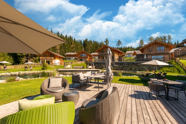 Foto van Gezellig chalet in Wölting in een charmante omgeving. - TerraceBalcony