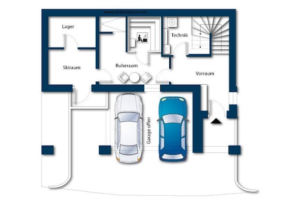 Foto van Chalet Retreat nabij de Kitzbüheler Alpen - Vakantiehuis in Neukirchen - FloorPlan