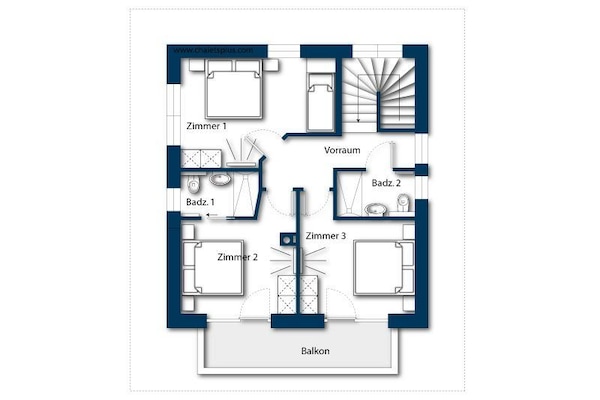 Foto van Chalet Retreat nabij de Kitzbüheler Alpen - Vakantiehuis in Neukirchen - FloorPlan