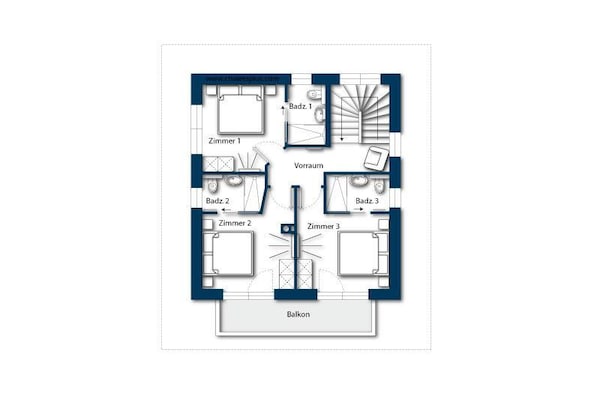 Foto van Chalet in Neukirchen bij Skilift - Vakantiehuis in Neukirchen - FloorPlan