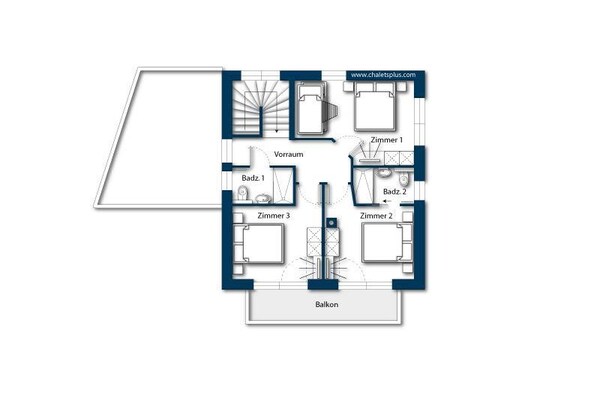 Foto van Familieverblijf in Neukirchen met sauna - Vakantiehuis in Neukirchen - FloorPlan
