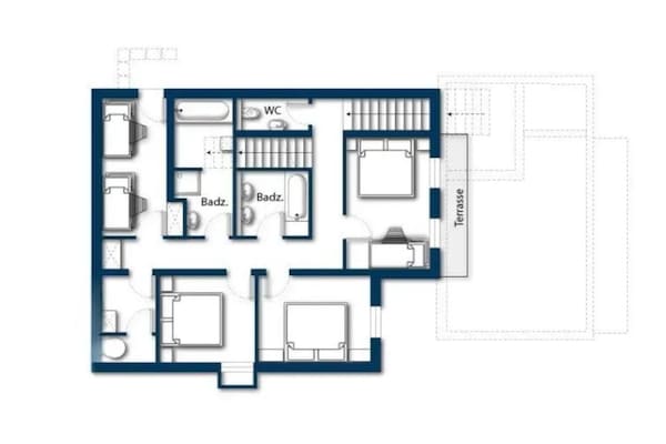 Foto van Vakantiehuis Schoneben in de Alpen - Vakantiehuis in Wald-Königsleiten - FloorPlan