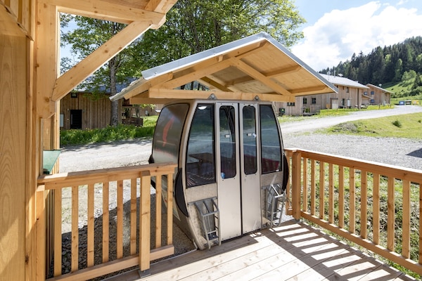 Foto van Groot chalet met swimspa - Vakantiehuis in Sankt Georgen am Kresichberg - TerraceBalcony