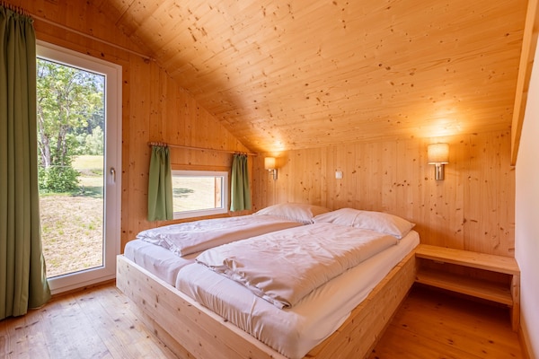 Foto van Modern chalet met infraroodsauna - Vakantiehuis in Sankt Georgen am Kresichberg - BedRoom