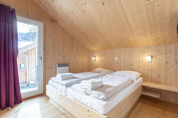 Foto van Luxe chalet met hottub - Vakantiehuis in Sankt Georgen am Kresichberg - BedRoom