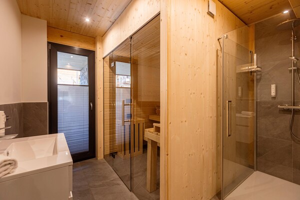 Foto van Appartement met Finse sauna en zwembad (zonder borg) - BathRoom