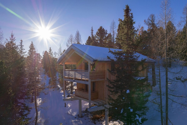 Foto van Charmant chalet met hot tub and sauna - Vakantiehuis in Turrach - ExteriorWinter