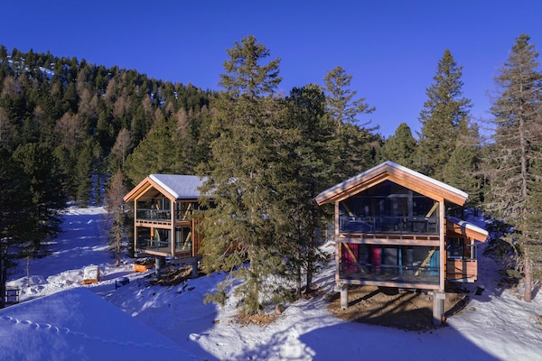 Foto van Luxe chalet met sauna & hot tub - Vakantiehuis in Turrach - ExteriorWinter