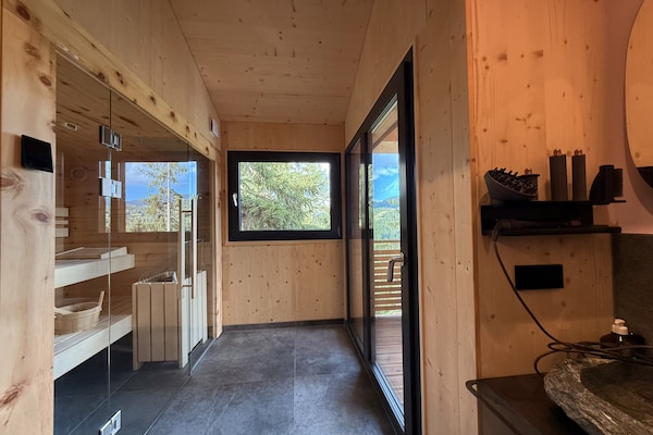 Foto van Luxe chalet met sauna en bubbelbad - Vakantiehuis in Turrach - BathRoom