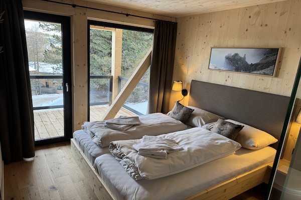 Foto van Luxe chalet met sauna en bubbelbad. - Vakantiehuis in Turrach - BedRoom