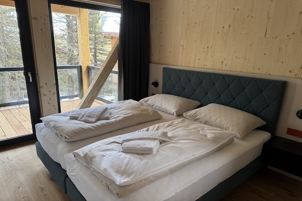 Foto van Luxe chalet met sauna en bubbelbad. - Vakantiehuis in Turrach - BedRoom