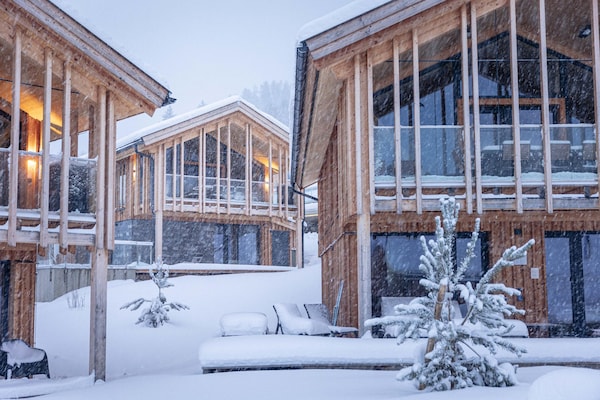 Foto van Luxe chalet met privésauna - Vakantiehuis in Ennsling - ExteriorWinter