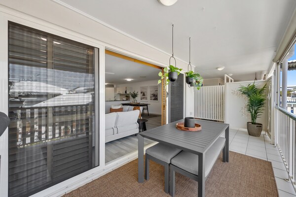 Foto van 3-slaapkamerparadijs met balkon en barbecue, 5 minuten van het strand - TerraceBalcony